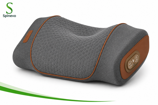 Spinevo™ Smart Neck Relief Massager with heat, air compression and vibration massage for ergonomic neck support