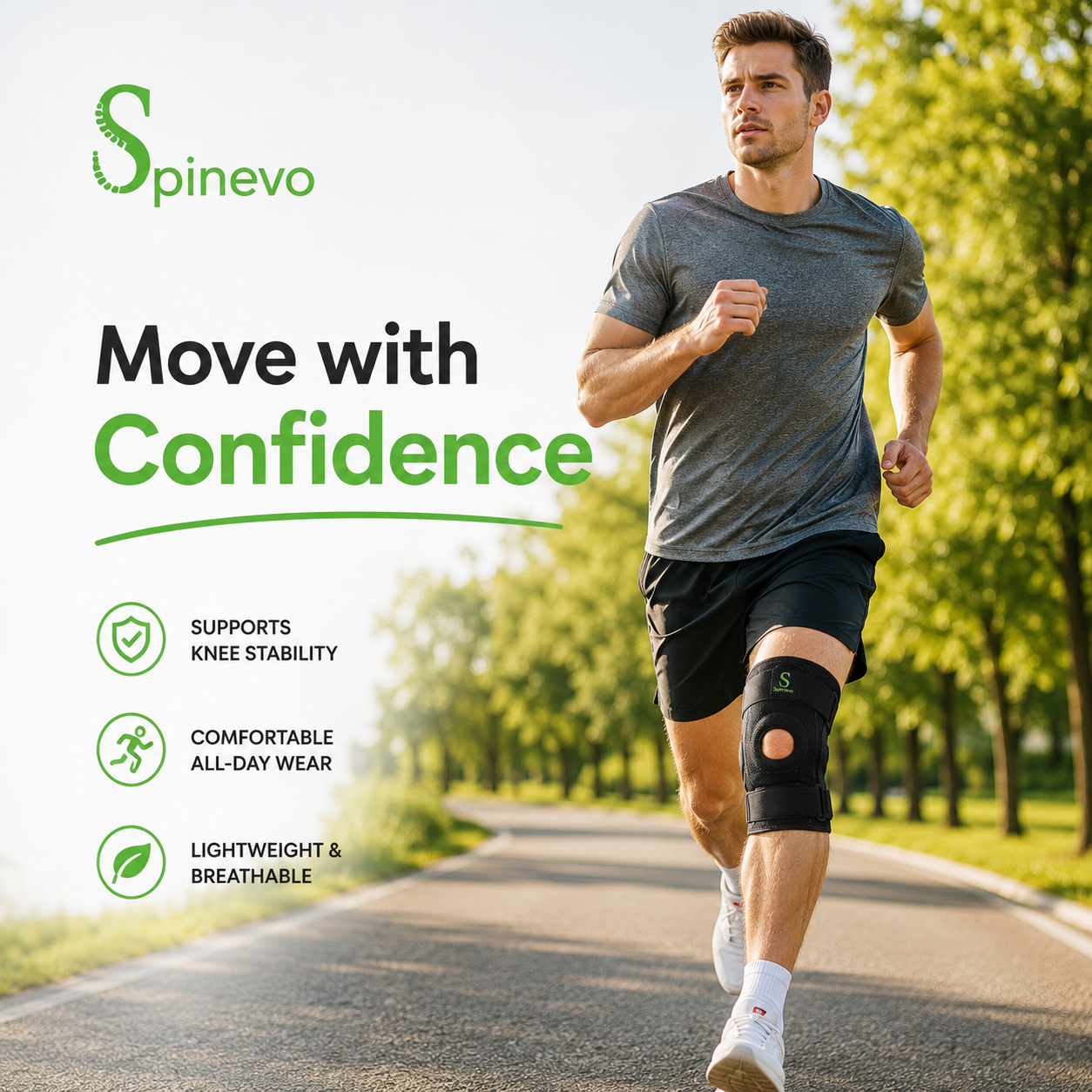 Premium orthopedic knee support for active lifestyle