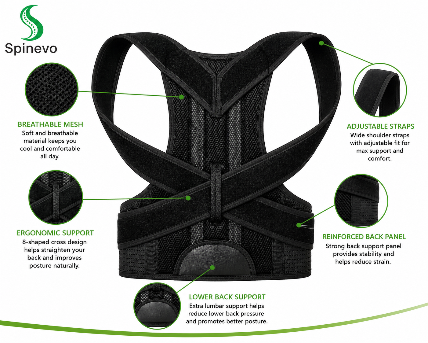 Spinevo™ Adjustable Posture Corrector