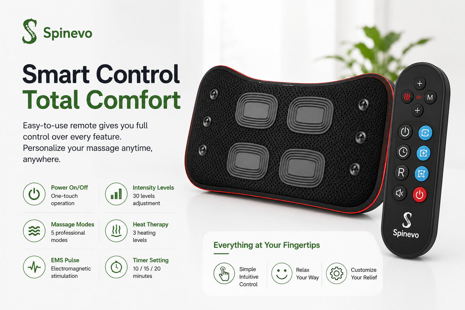 Ergonomic lumbar support for posture improvement