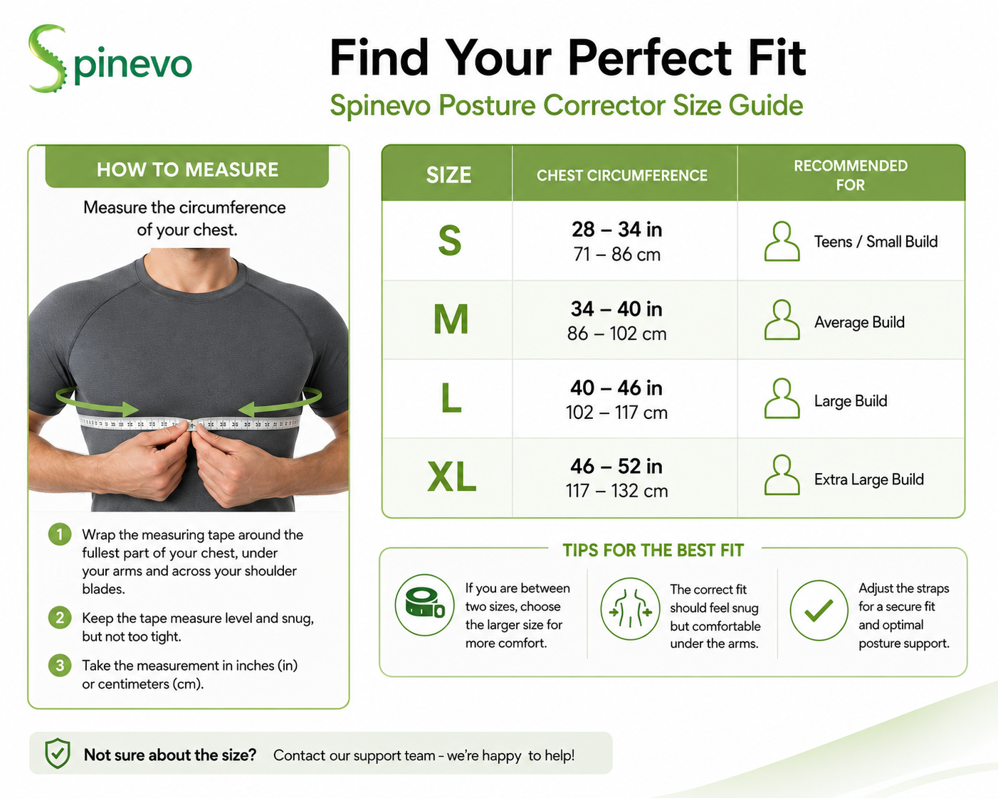 Premium Spinevo posture corrector for daily support