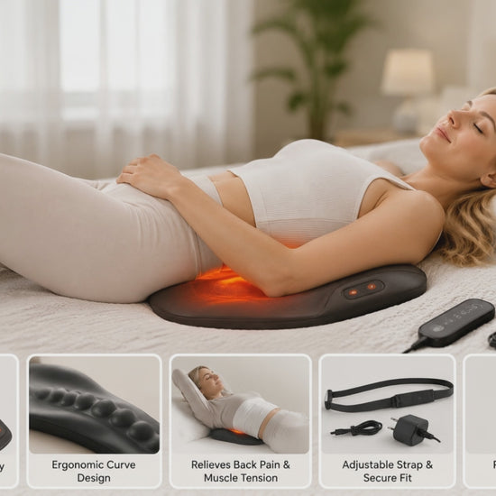 Video demonstration of Spinevo ErgoHeat Lumbar Support Pillow