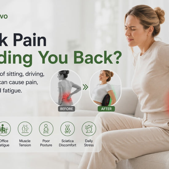 Spinevo Smart Lumbar Relief Massager demonstration for lower back pain and posture support